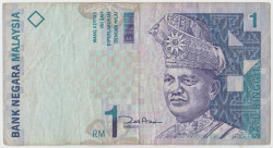 Банкнота. Малайзия. 1 ринггит 1998 год. Тип 36b (2).