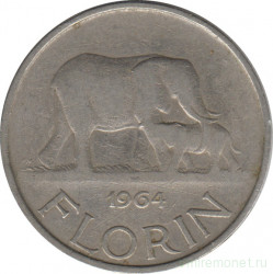 Монета. Малави. 1 флорин 1964 год.