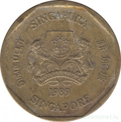 Монета. Сингапур. 1 доллар 1989 год.