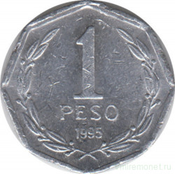 Монета. Чили. 1 песо 1995 год.