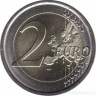Монета. Литва. 2 евро 2021 год. Биосферный резерват Жувинтас.