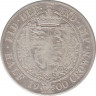 Монета. Великобритания. Полкроны (2.5 шиллинга) 1900 год. ав.