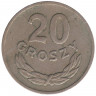 Монета. Польша. 20 грошей 1949 год. Никель.