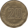 Монета. Мексика. 20 сентаво 2005 год. ав.