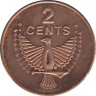 Монета. Соломоновы острова. 2 цента 2005 год. рев.