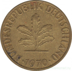 Монета. ФРГ. 5 пфеннигов 1970 год. Монетный двор - Мюнхен (D).