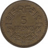 Монета. Франция. 5 франков 1939 год. ав.