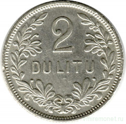 Монета. Литва. 2 лита 1925 год. 