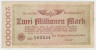 Банкнота. Германия. Веймарская республика. Берлин. 2 миллиона марок 1923 год. ав.