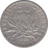 Монета. Франция. 50 сантимов 1909 год. ав.