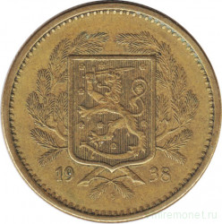 Монета. Финляндия. 20 марок 1938 год.