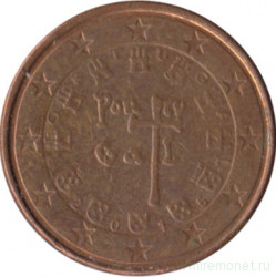 Монета. Португалия. 1 цент 2015 год.