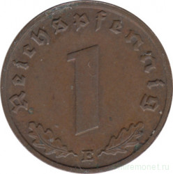 Монета. Германия. Третий Рейх. 1 рейхспфенниг 1939 год. Монетный двор - Мюльденхаттен (E).