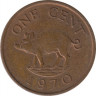 Монета. Бермудские острова. 1 цент 1970 год. ав.