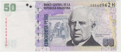 Банкнота. Аргентина. 50 песо 2003 - 2015 года. Тип 356 (6).