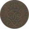 Аверс. Монета. Швеция. 5 эре 1939 год.