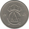Монета. Швеция. 25 эре 1963 год. ав