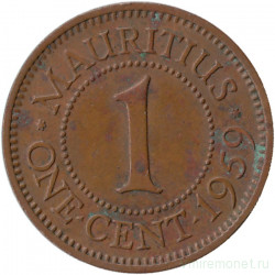 Монета. Маврикий. 1 цент 1959 год.