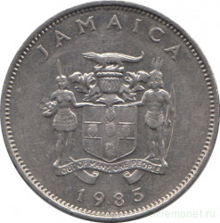 Монета. Ямайка. 20 центов 1985 год. ФАО.