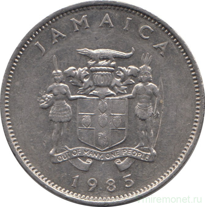 Монета. Ямайка. 20 центов 1985 год. ФАО.