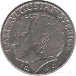 Монета. Швеция. 1 крона 1989 год.