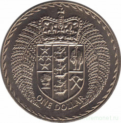Монета. Новая Зеландия. 1 доллар 1976 год.