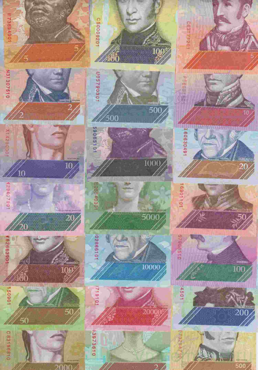 Банкнота. Венесуэла. Набор 21 штука 2007-2018 годы.