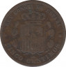 Монета. Испания. 5 сентимо 1877 год. рев.