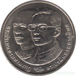 Монета. Тайланд. 2 бата 1991 (2534) год.  64 года со дня рождения Рамы IX.