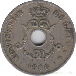 Монета. Бельгия. 10 сантимов 1906 год. BELGIE.