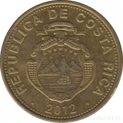 Монета. Коста-Рика. 50 колонов 2012 год.