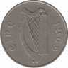 Монета. Ирландия. 10 пенсов 1969 год. ав.