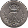 Монета. Дания. 10 эре 1958 год.ав.