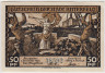Бона. Нотгельд. Германия. Город Биттерфельд. 50 пфеннигов 1921 год. Реверс 2. Вариант 111.3.2. ав.