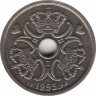  Монета. Дания. 2 кроны 1995 год. ав.