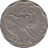 Монета. Свазиленд. 20 центов 2003 год. ав.