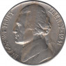 Монета. США. 5 центов 1941 год. Монетный двор S. ав.