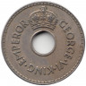 Монета. Фиджи. 1 пенни 1937 год.