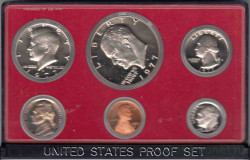 Монета. США. Годовой набор 1977 год. Монетный двор S. 