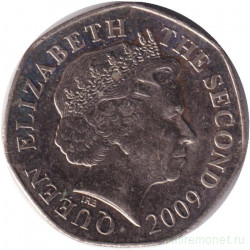 Монета. Джерси. 20 пенсов 2009 год.