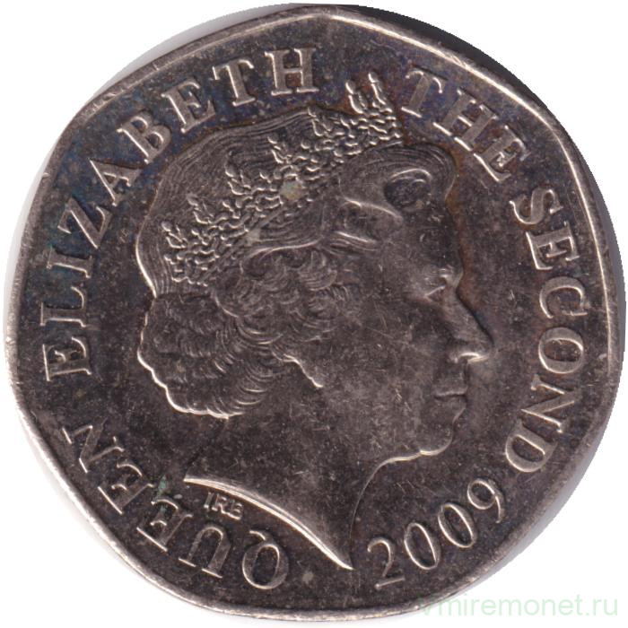 Монета. Джерси. 20 пенсов 2009 год.
