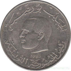 Монета. Тунис. 1 динар 1983 год.