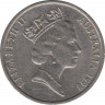 Монета. Австралия. 10 центов 1998 год. ав.