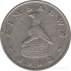 Монета. Зимбабве. 5 центов 1982 год.