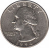  Монета. США. 25 центов 1994 год. Монетный двор D. ав.