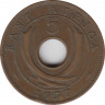 Монета. Британская Восточная Африка. 5 центов 1957 год.  ав.