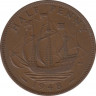 Монета. Великобритания. 1/2 пенни 1948 год. ав.