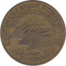 Монета. Экваториальная Африка (КФА). 25 франков 1962 год. ав.