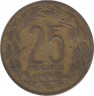 Монета. Экваториальная Африка (КФА). 25 франков 1962 год. рев.