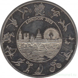 Монета. Великобритания. 5 фунтов 2012 год. XXX летние олимпийские игры Лондон 2012.